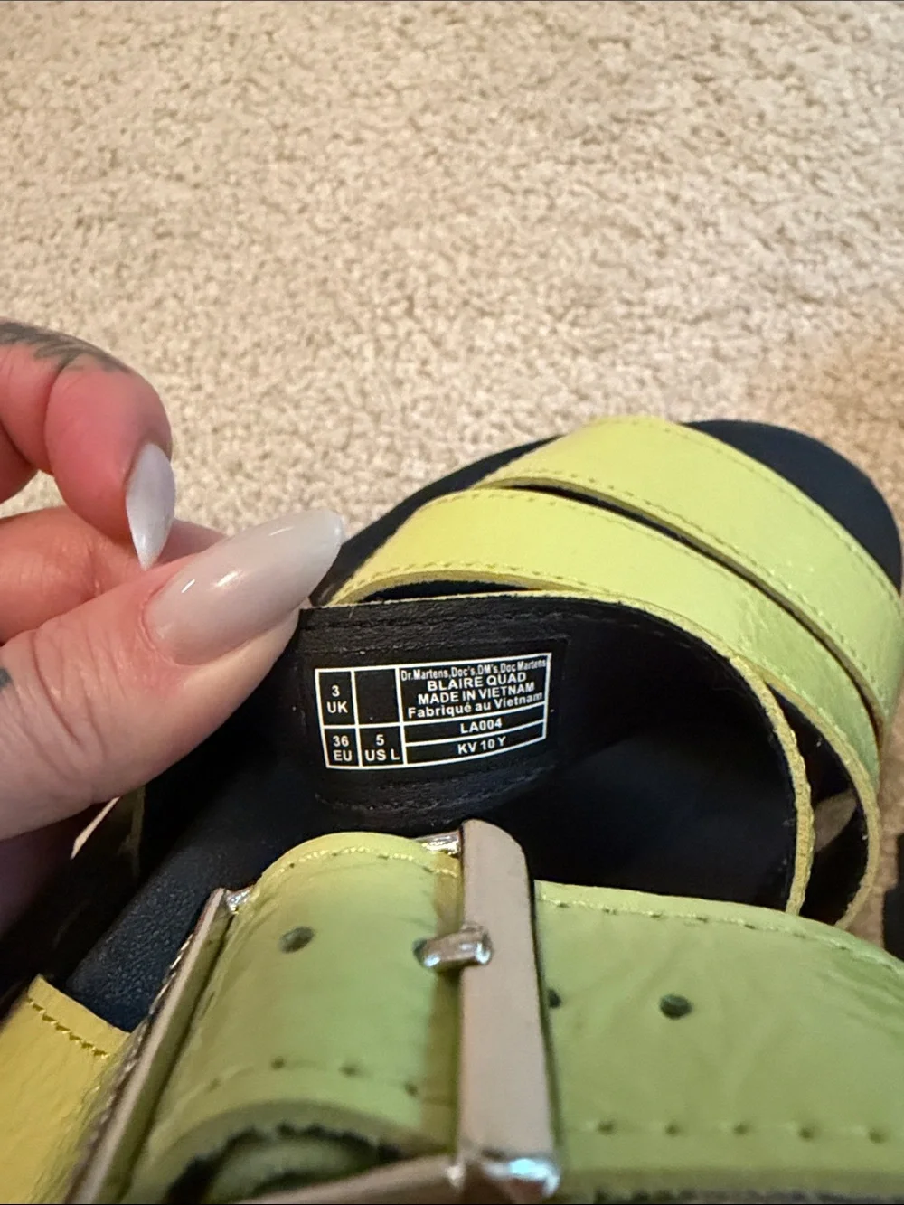 Lime Green Strappy Sandals